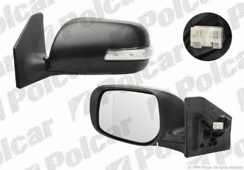 Polcar 8126524M - Зовнішнє дзеркало autozip.com.ua