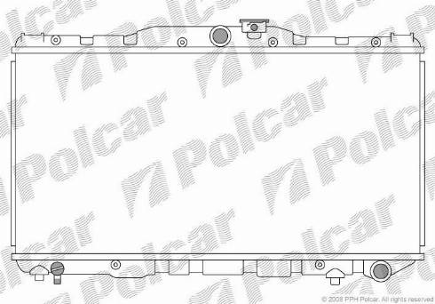 Polcar 8120081K - Радіатор, охолодження двигуна autozip.com.ua