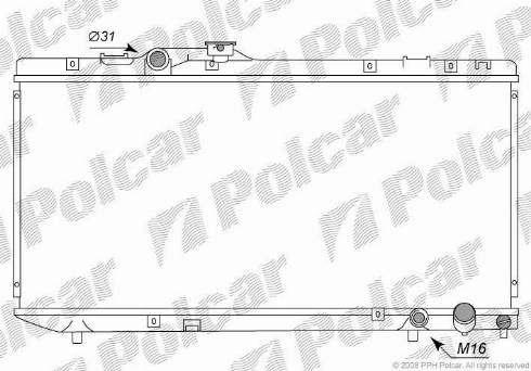 Polcar 8121081K - Радіатор, охолодження двигуна autozip.com.ua