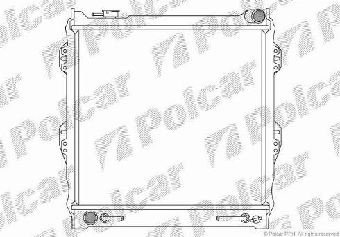 Polcar 817408-4 - Радіатор, охолодження двигуна autozip.com.ua