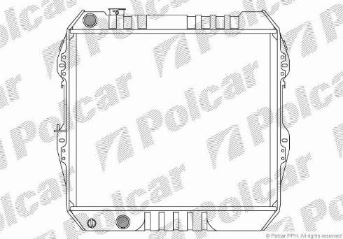 Polcar 817408-1 - Радіатор, охолодження двигуна autozip.com.ua