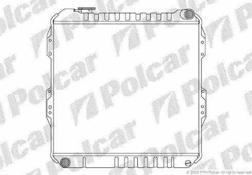 Polcar 817408-3 - Радіатор, охолодження двигуна autozip.com.ua