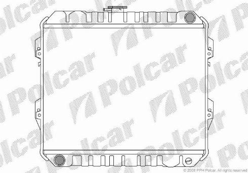 Polcar 817408-2 - Радіатор, охолодження двигуна autozip.com.ua