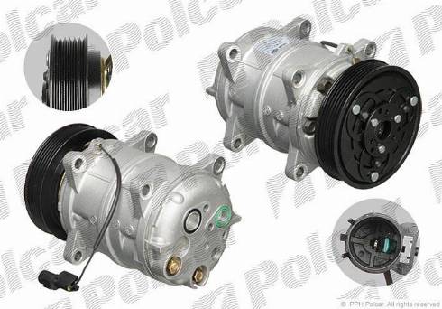 Polcar 8FK351109551 - Компресор, кондиціонер autozip.com.ua