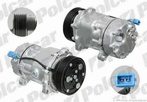 Polcar 8FK351127011 - Компресор, кондиціонер autozip.com.ua