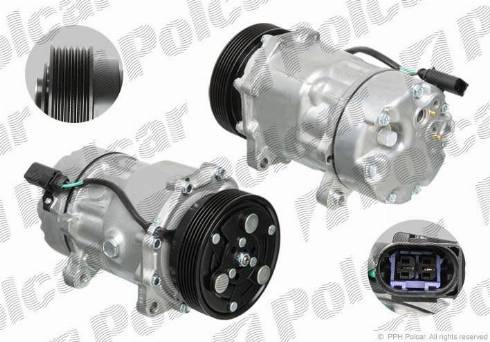 Polcar 8FK351127381 - Компресор, кондиціонер autozip.com.ua