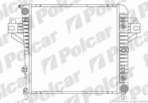 Polcar 341008-1 - Радіатор, охолодження двигуна autozip.com.ua