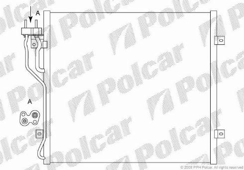 Polcar 3410K8C1 - Конденсатор, кондиціонер autozip.com.ua