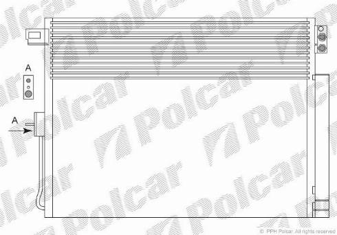 Polcar 3431K8C1 - Конденсатор, кондиціонер autozip.com.ua