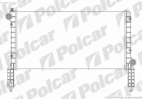 Polcar 3040081X - Радіатор, охолодження двигуна autozip.com.ua