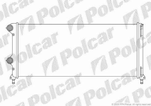 Polcar 304008A5 - Радіатор, охолодження двигуна autozip.com.ua