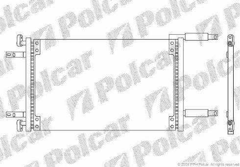Polcar 3040K82X - Конденсатор, кондиціонер autozip.com.ua