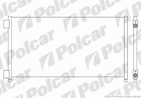 Polcar 3040K8C3 - Конденсатор, кондиціонер autozip.com.ua