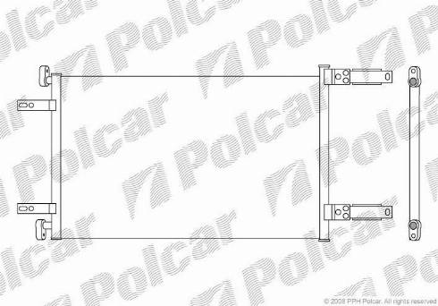Polcar 3040K8C2 - Конденсатор, кондиціонер autozip.com.ua