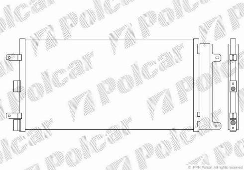 Polcar 3041K8C1 - Конденсатор, кондиціонер autozip.com.ua