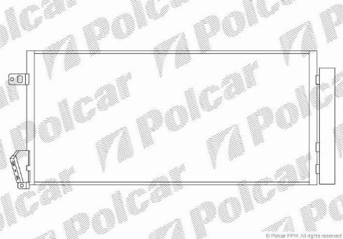 Polcar 3042K8C1 - Конденсатор, кондиціонер autozip.com.ua