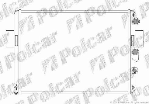 Polcar 305008-4 - Радіатор, охолодження двигуна autozip.com.ua