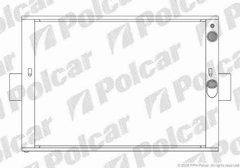 Polcar 305008-3 - Радіатор, охолодження двигуна autozip.com.ua