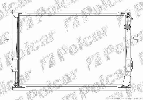 Polcar 3050082X - Радіатор, охолодження двигуна autozip.com.ua