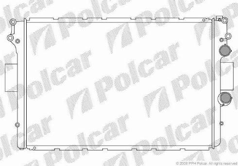 Polcar 3052083X - Радіатор, охолодження двигуна autozip.com.ua
