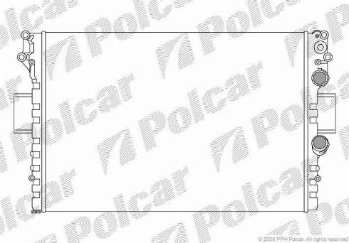 Polcar 305208A3 - Радіатор, охолодження двигуна autozip.com.ua