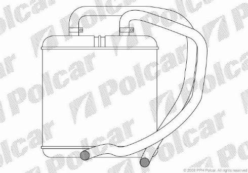 Polcar 3052N8-1 - Теплообмінник, опалення салону autozip.com.ua