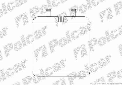 Polcar 3052N8-2 - Теплообмінник, опалення салону autozip.com.ua