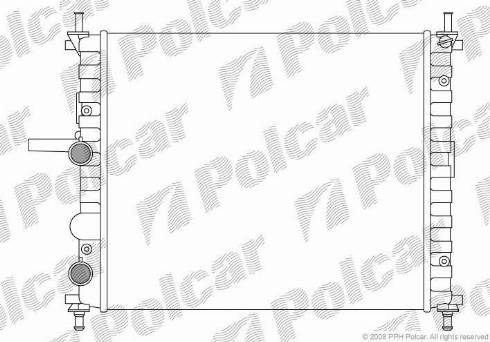 Polcar 306508-2 - Радіатор, охолодження двигуна autozip.com.ua