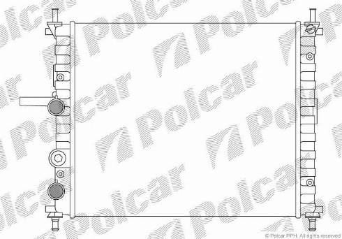 Polcar 306608A1 - Радіатор, охолодження двигуна autozip.com.ua