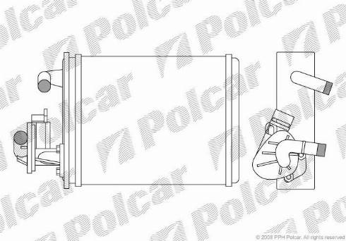 Polcar 3004N81X - Теплообмінник, опалення салону autozip.com.ua