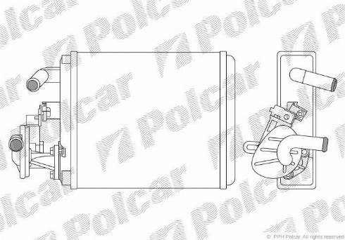 Polcar 3004N8-1 - Теплообмінник, опалення салону autozip.com.ua