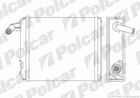 Polcar 3004N8-2 - Теплообмінник, опалення салону autozip.com.ua