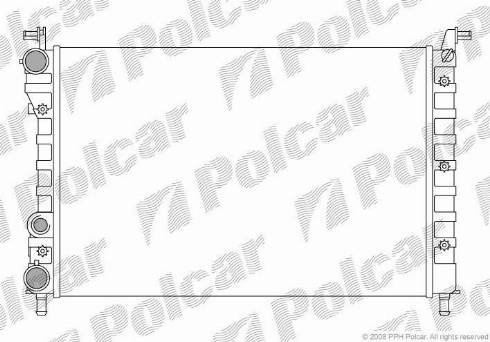 Polcar 300508A2 - Радіатор, охолодження двигуна autozip.com.ua