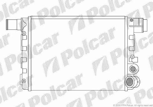 Polcar 3001081X - Радіатор, охолодження двигуна autozip.com.ua