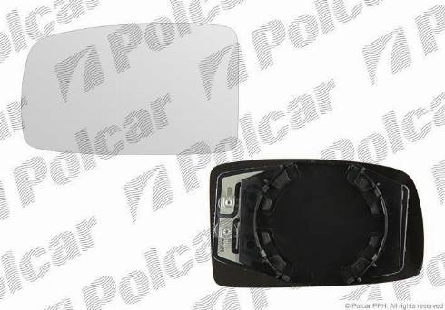 Polcar 3003545M - Дзеркальне скло, зовнішнє дзеркало autozip.com.ua