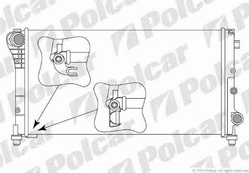 Polcar 300308-4 - Радіатор, охолодження двигуна autozip.com.ua