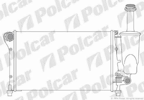 Polcar 3003081X - Радіатор, охолодження двигуна autozip.com.ua