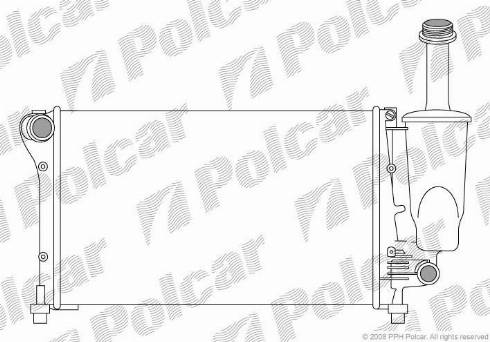 Polcar 300308-1 - Радіатор, охолодження двигуна autozip.com.ua
