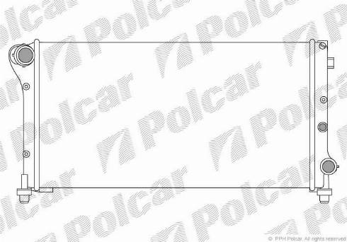 Polcar 3003082X - Радіатор, охолодження двигуна autozip.com.ua