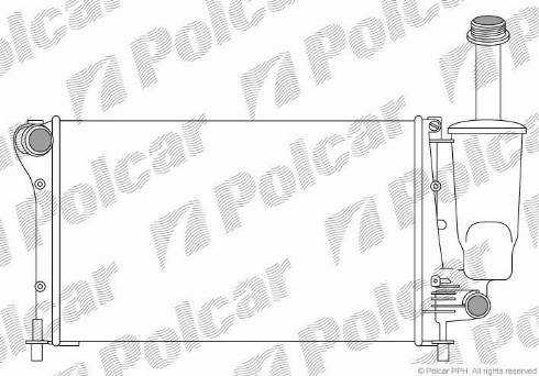 Polcar 300308A1 - Радіатор, охолодження двигуна autozip.com.ua