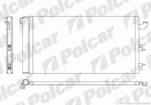 Polcar 3003K82X - Конденсатор, кондиціонер autozip.com.ua