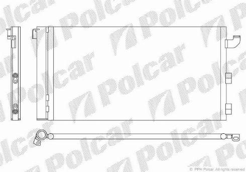 Polcar 3003K8C2 - Конденсатор, кондиціонер autozip.com.ua