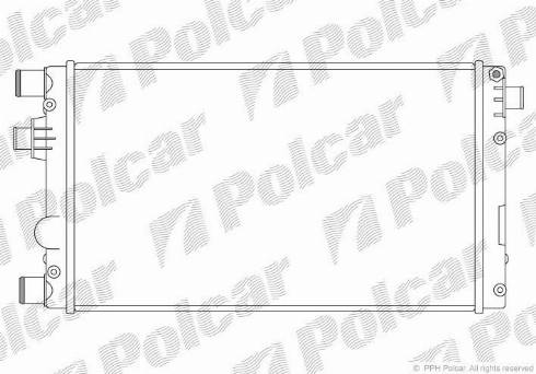 Polcar 300208-1 - Радіатор, охолодження двигуна autozip.com.ua