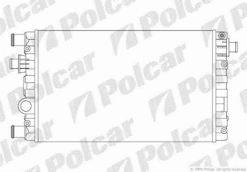 Polcar 300208A1 - Радіатор, охолодження двигуна autozip.com.ua