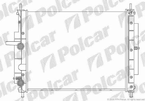 Polcar 3019084X - Радіатор, охолодження двигуна autozip.com.ua