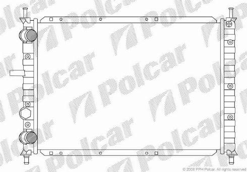 Polcar 301908-1 - Радіатор, охолодження двигуна autozip.com.ua