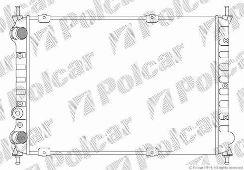 Polcar 301908A1 - Радіатор, охолодження двигуна autozip.com.ua