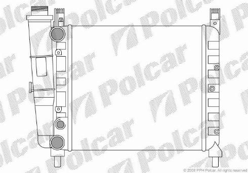 Polcar 301608-9 - Радіатор, охолодження двигуна autozip.com.ua