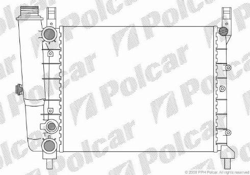 Polcar 3016085X - Радіатор, охолодження двигуна autozip.com.ua