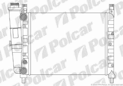 Polcar 301608-5 - Радіатор, охолодження двигуна autozip.com.ua